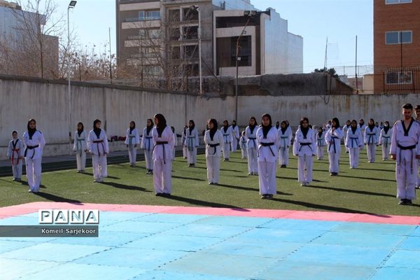 همایش تکواندو کاران در شهرستان گنبد