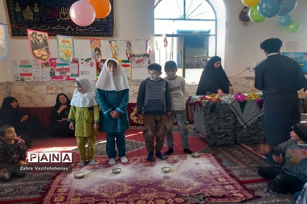 مراسم جشن انقلاب پایگاه بسیج روستای ورقی شهرستان شیروان