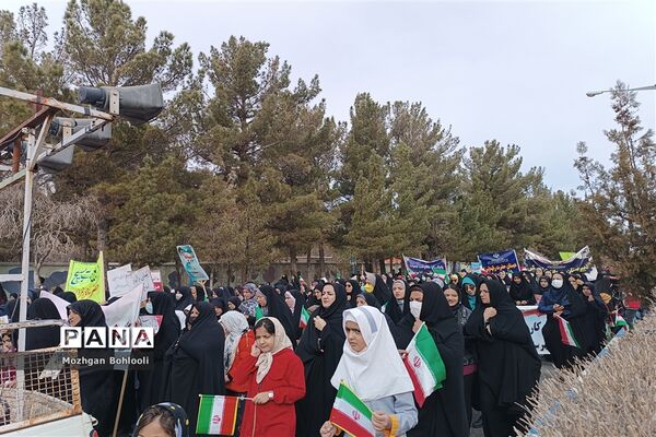 راهپیمایی 22 بهمن در شهرستان سربیشه