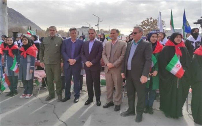 حضور وزیر آموزش و پرورش در راهپیمایی ۲۲ بهمن در خرم‌آباد