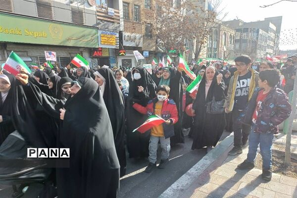 راهپیمایی ۲۲بهمن در شهرستان قدس