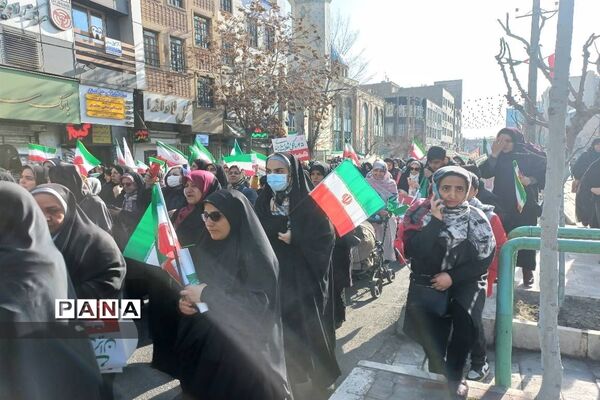 راهپیمایی ۲۲بهمن در شهرستان قدس
