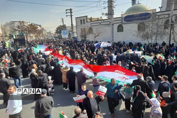 راهپیمایی ۲۲بهمن در شهرستان قدس