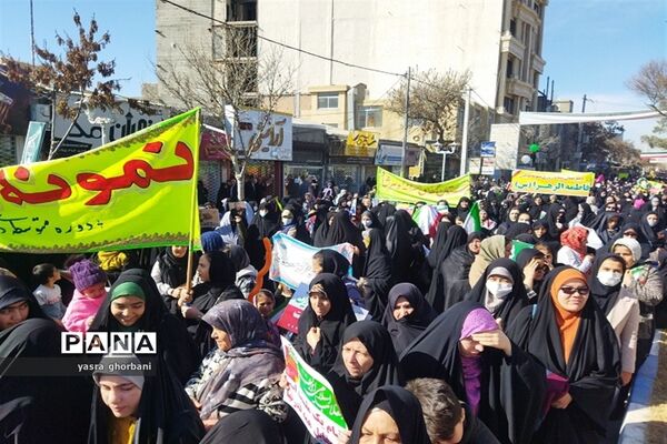 راهپیمایی ۲۲ بهمن در شیروان