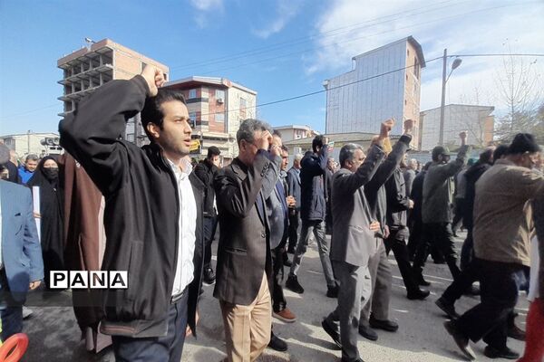 راهپیمایی 22 بهمن در شهرستان کردکوی