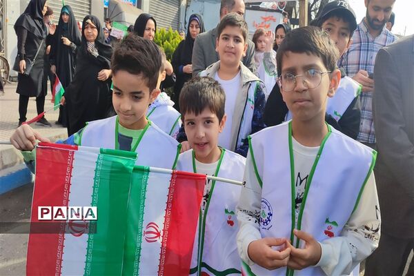 راهپیمایی ۲۲ بهمن در شهرستان قائمشهر