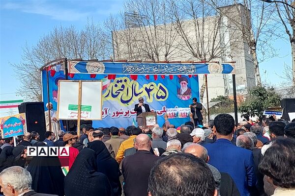 راهپیمایی ۲۲ بهمن در شهرستان قائمشهر
