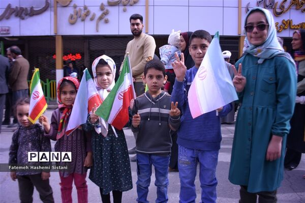 راهپیمایی ۲۲ بهمن در شهرستان زابل