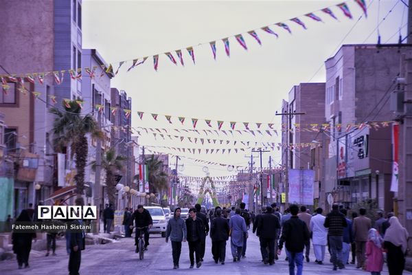 راهپیمایی ۲۲ بهمن در شهرستان زابل