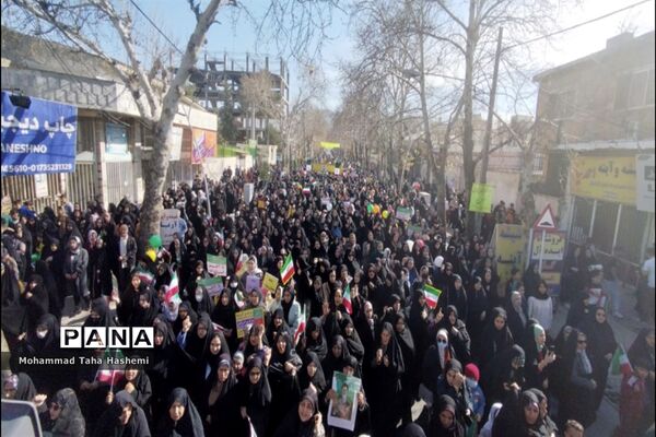 راهیپمایی 22 بهمن در شهرستان مینودشت