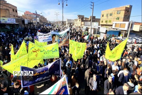 راهپیمایی بیست و دوم بهمن در شهرستان گالیکش