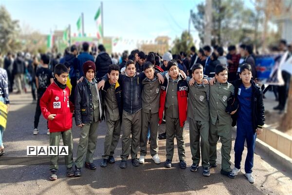 راهپیمایی 22 بهمن در شهر سلامی