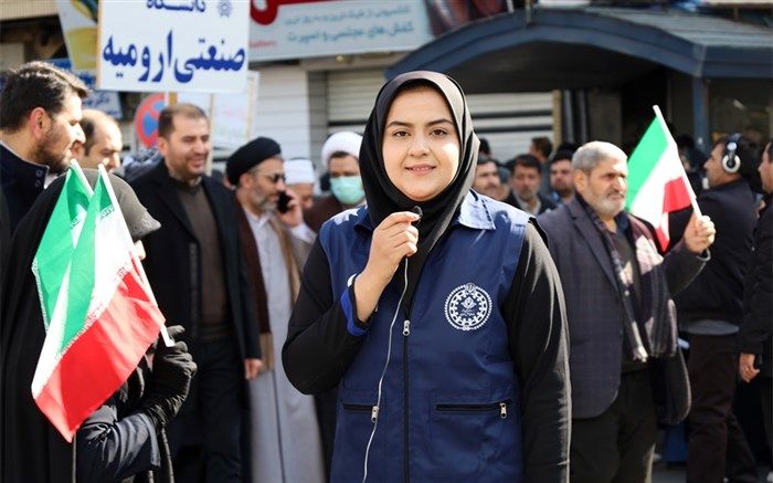 گزارش خبرگزاری پانا از حضور دهه نودی‌ها در راهپیمایی 22 بهمن ارومیه/فیلم