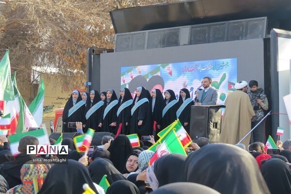 راهپیمائی ۲۲بهمن ماه۱۴۰۲ با حضور پرشور شهروندان شهرستان بجنورد
