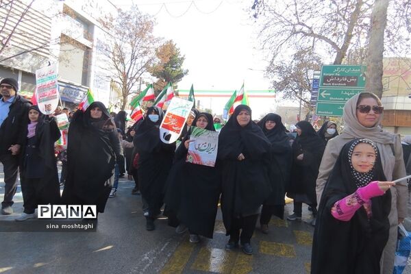 راهپیمائی ۲۲بهمن ماه۱۴۰۲ با حضور پرشور شهروندان شهرستان بجنورد