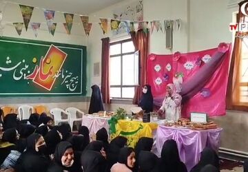 مراسم ولادت حضرت فاطمه زهرا (س) در دبیرستان شهید باقریان دامغان
