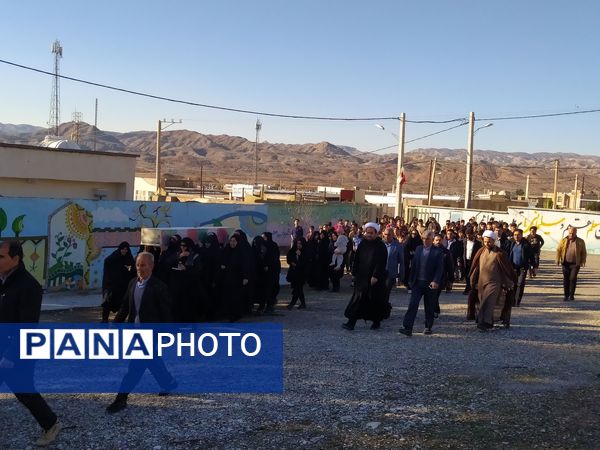 بدرقه شهید گمنام در بخش زرین‌آباد ایلام