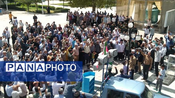 اجتماع مردم کاشمر در سرکوب رژیم صهیونسیتی 