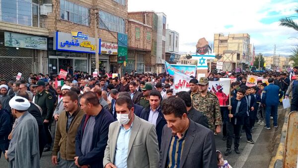 راهپیمایی روز 13 آبان در طارم