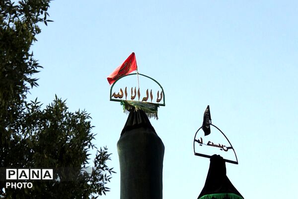 مراسم روز تاسوعای حسینی در روستای جعفرآباد جنگل شهر جوادآباد