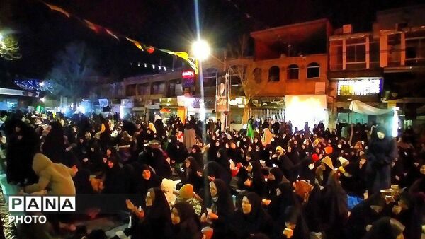 خروش مردمان انقلابی شهرستان ملایر به یاد رهبر شهید جمهوری اسلامی