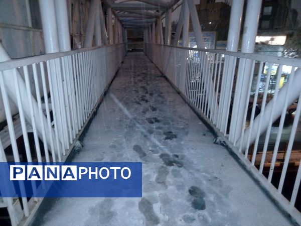 بارش برف در مشهد