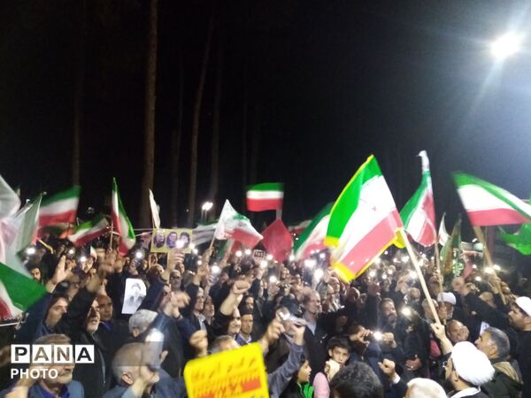 راهپیمایی از جنس انتقام و اقتدار در شهرستان خلیل آباد