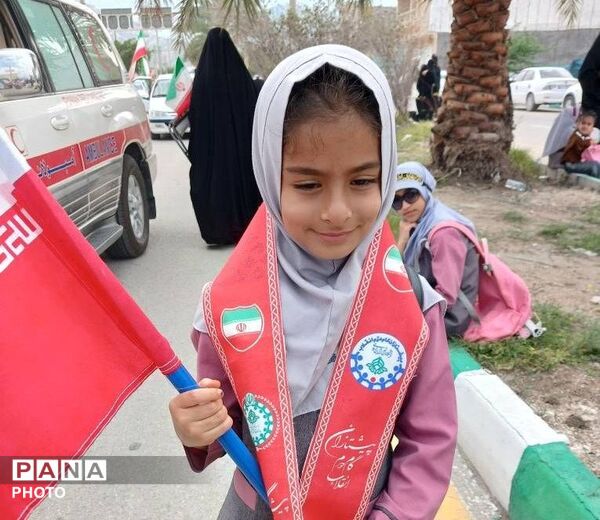 فرزندان انقلاب شهرستان شهیدپرور لامرد در روز قدس