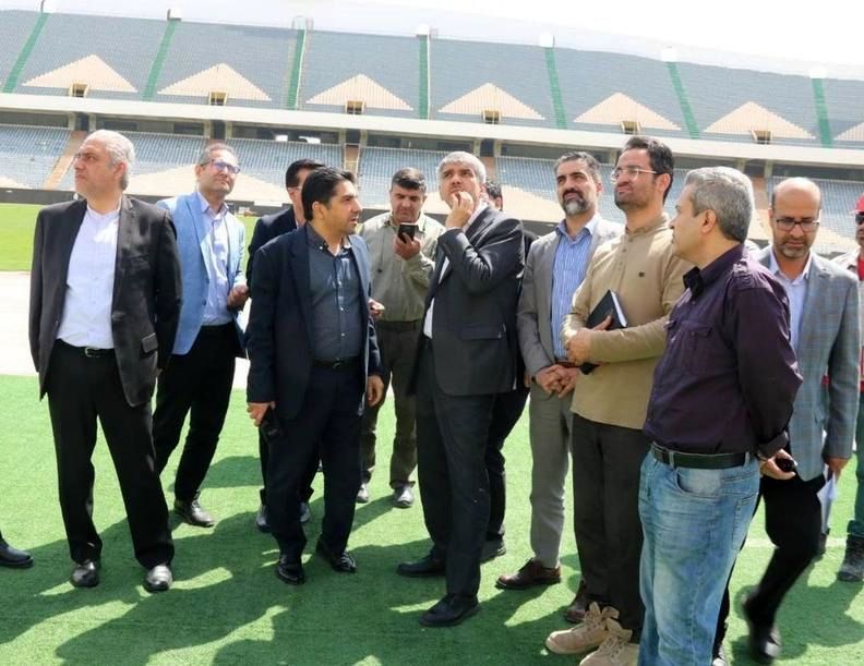 بازدید حسابرس کل هیئت حسابرسی وزارت ورزش و جوانان از ورزشگاه آزادی