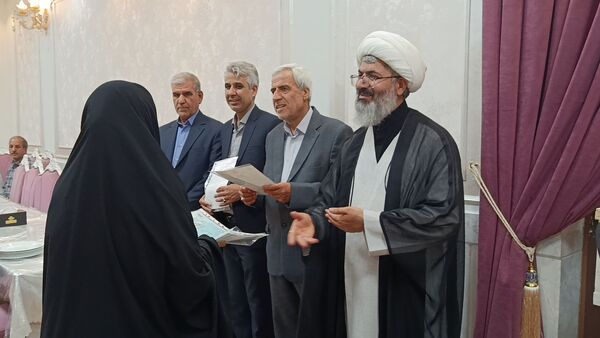 مراسم تجلیل از عوامل هیئت فرهنگیان و دانش آموزی شهرستان کاشمر 