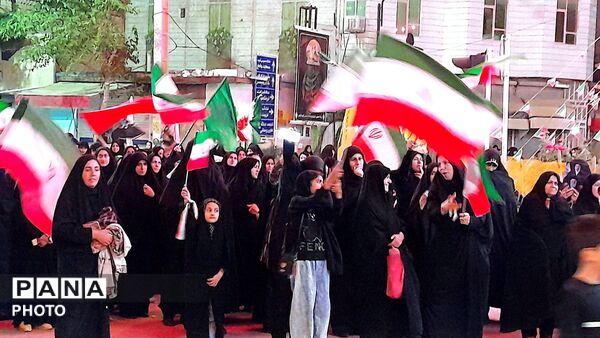 مراسم عزاداری شب های دهه اول محرم در شهرستان درگزین با حضور هیئت عزاداران 
