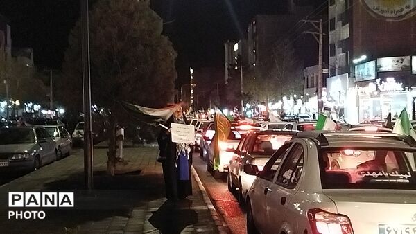 ماشین ها در بلوار فضل نیشابور حماسه آفریدند 