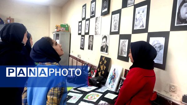 نمایشگاه هنری مدرسه شهید مدرس تبریز