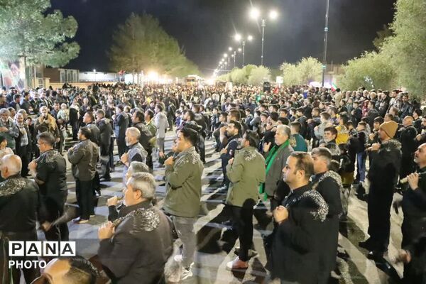 سوگواری مردم بخش بهمن ابرکوه در نهمین شب شهادت امام شهیدشان
