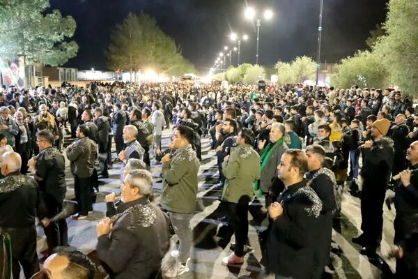 سوگواری مردم بخش بهمن ابرکوه در نهمین شب شهادت امام شهیدشان
