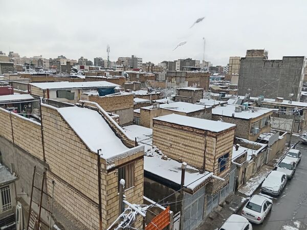 بارش برف در مشهد