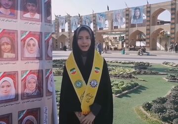 متحد و استوار در برابر استکبار؛ شعار یکپارچه دانش آموزان یزد در حماسه ۱۳ آبان