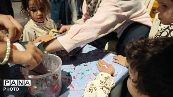 مشق عشق و آگاهی در موکب کودک فرهنگیان