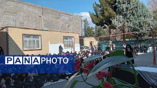 مراسم وداع با شهید گمنام در دبیرستان دانشور یک نیشابور