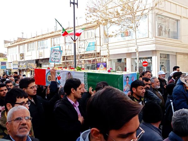 تشییع با شکوه شهید جوادحسن زاده شهید مرزبانی فراجا