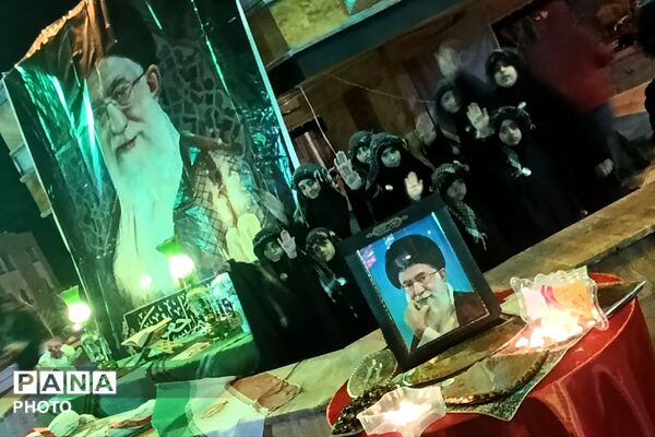مراسم چهلمین روز شهادت دانش آموزان مدرسه شجره طیبه میناب در پردیس