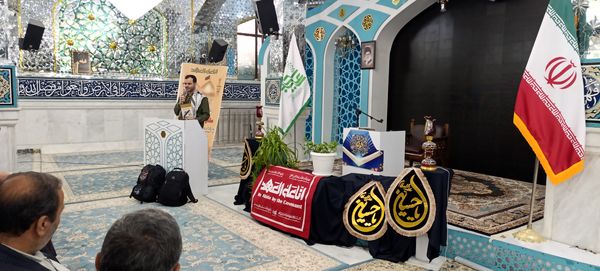 بدرقه دانش‌آموزان اعزامی به پیاده‌روی اربعین 