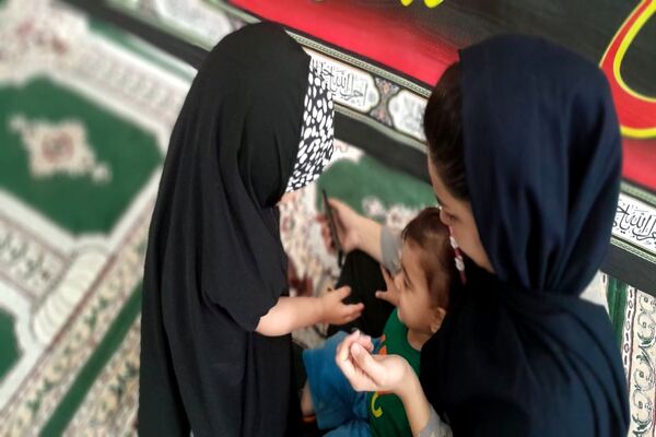 مراسم شیرخوارگان حسینی در شهرستان لنده
