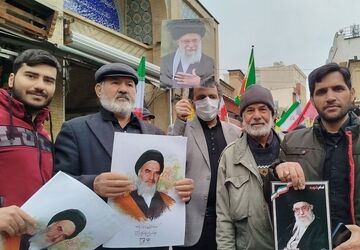 خروش مردم شهرستان ری در راهپیمایی روز قدس