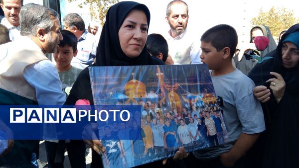 مراسم استقبال از زائر اولی‌های مددجویان مرکز توانبخشی فردوس اهر