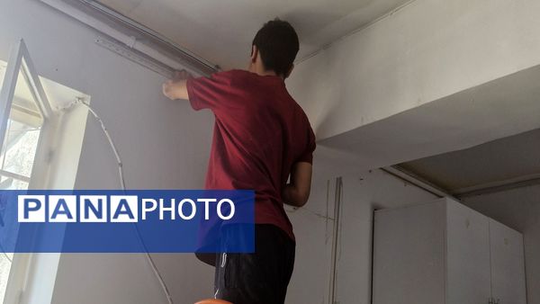 آماده‌سازی دبستان خاکشور مشهد به‌مناسبت آغاز سال تحصیلی