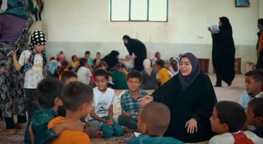 اردوی جهادی کاروان نشاط و تربیت در روستای قوچ پلنگ شهرستان کاشمر