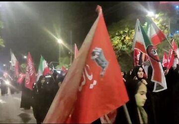 روایت پانا از حضور مردم سرایان در میدان