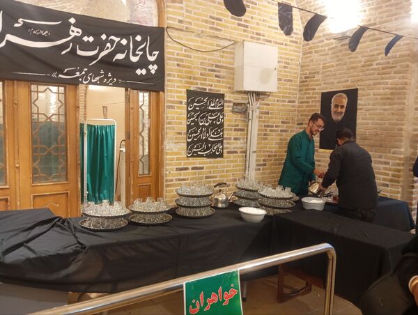 چایخانه حضرت زهرا(س) نیشابور در چهارمین شب 