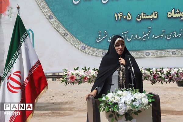 آیین کلنگ‌زنی مدرسه ۶ کلاسه خیرساز در خسروشاه
